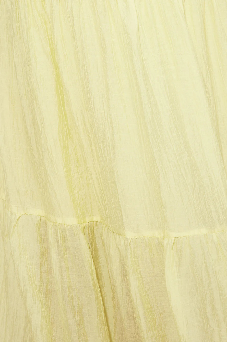 Vestido Maxi Halter Limão