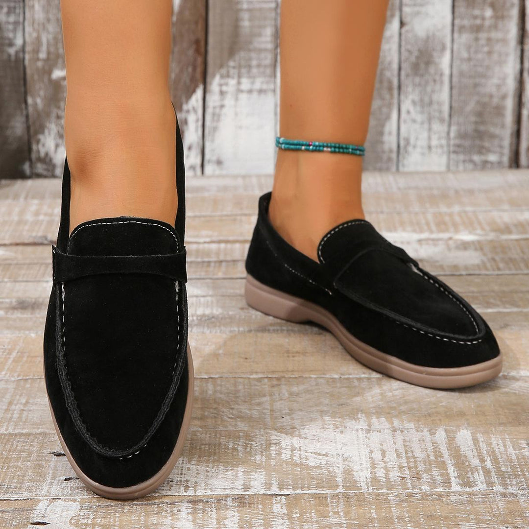 Sapatos Pretos Mocassins Casuais