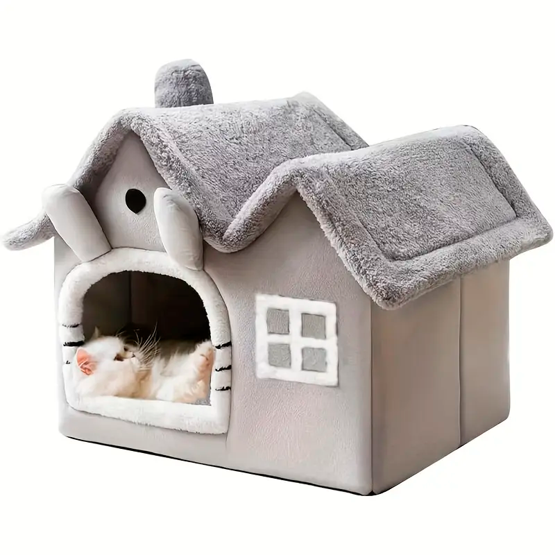 Casinha Para Pet Acolchoada com Design Soft e Interior Aveludado