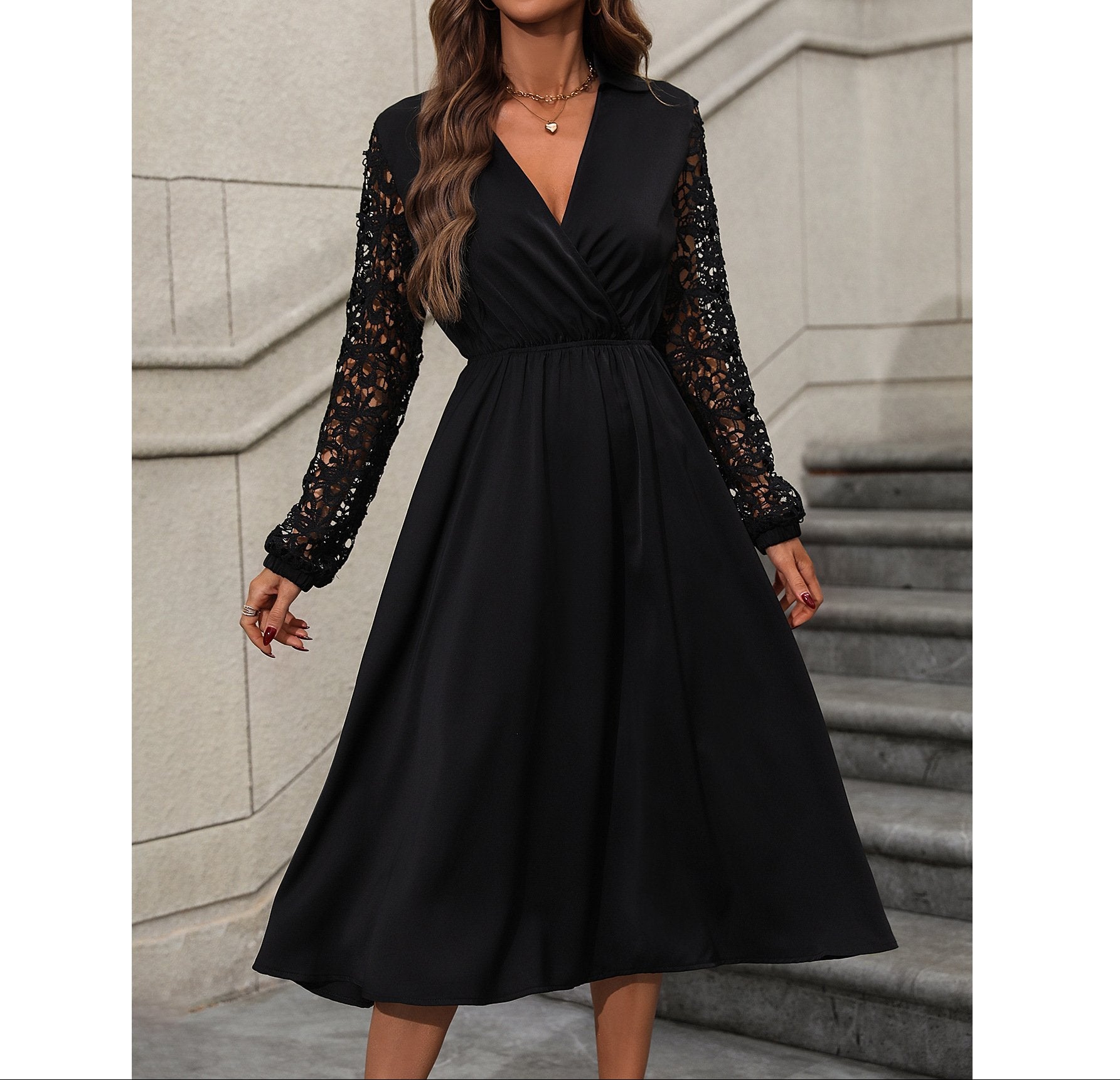 Vestido Preto Midi