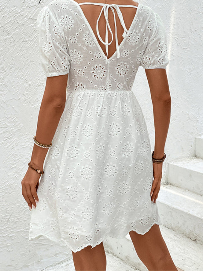Vestido Bordado Jardim de Verão