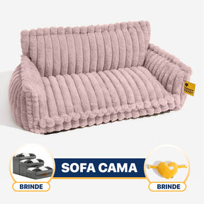 Sofá Cama Acolchoada Ortopédico Para Pet +2BRINDES: Escadinha + Pelúcia